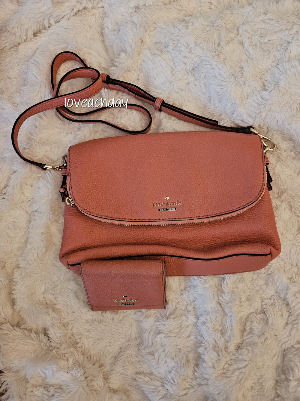 Kate Spade✨️New York Coral Crossbody Bag & Matching Wallet